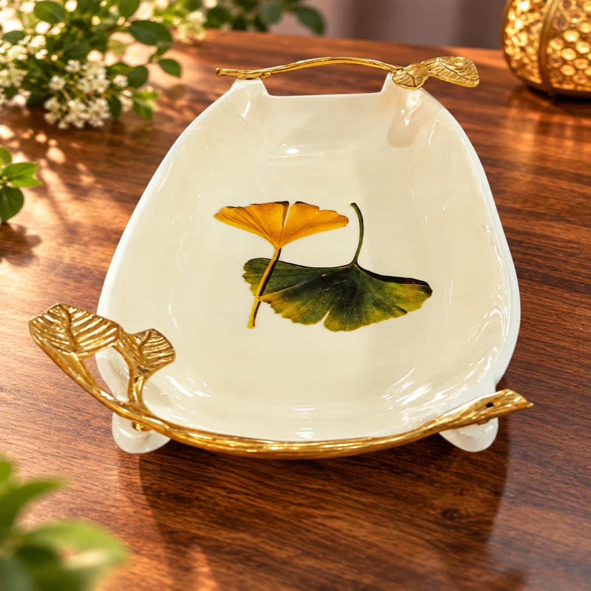 SHRINEX BRASS RECTANGLE TRAY