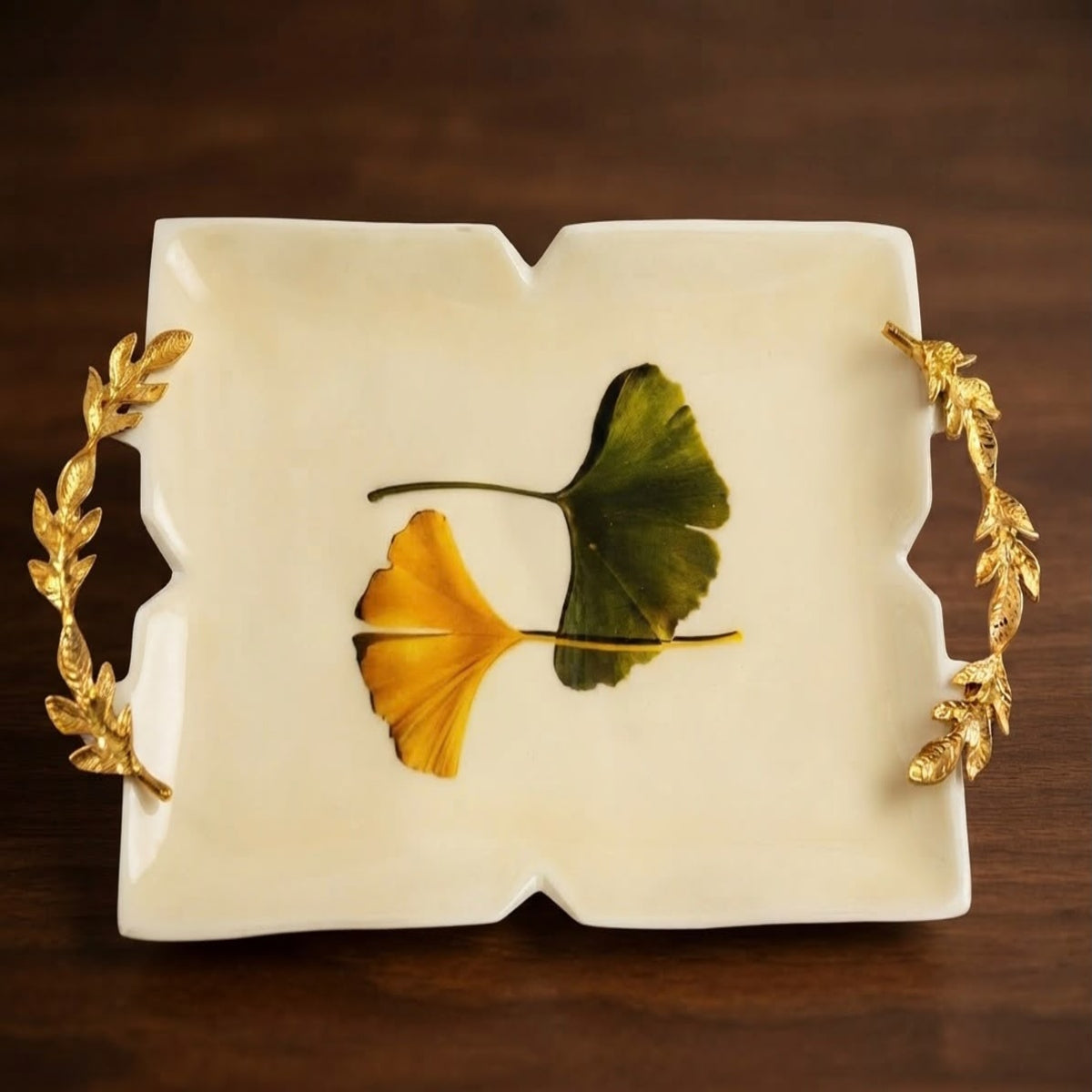 SHRINEX BRASS RECTANGLE TRAY