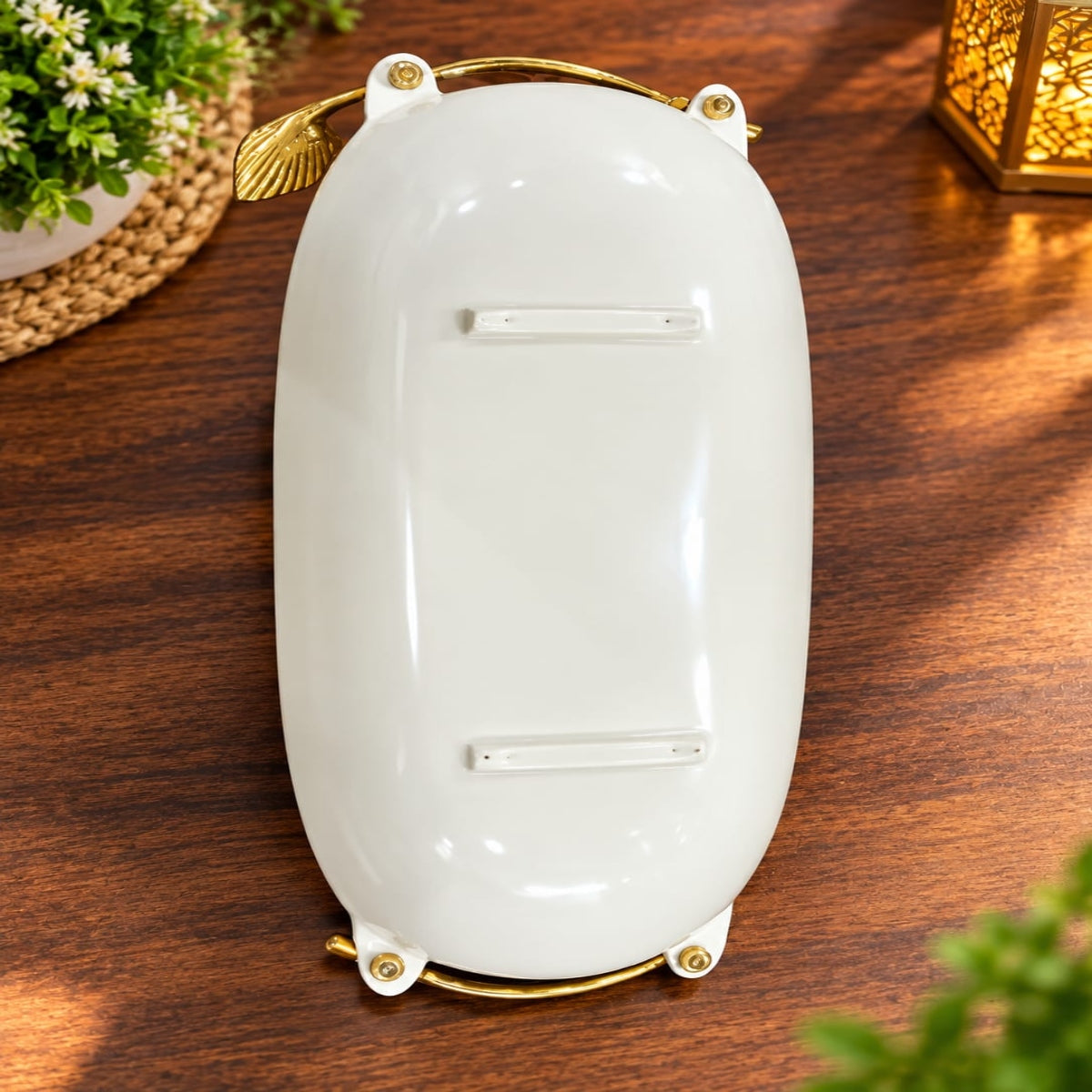 SHRINEX BRASS RECTANGLE TRAY
