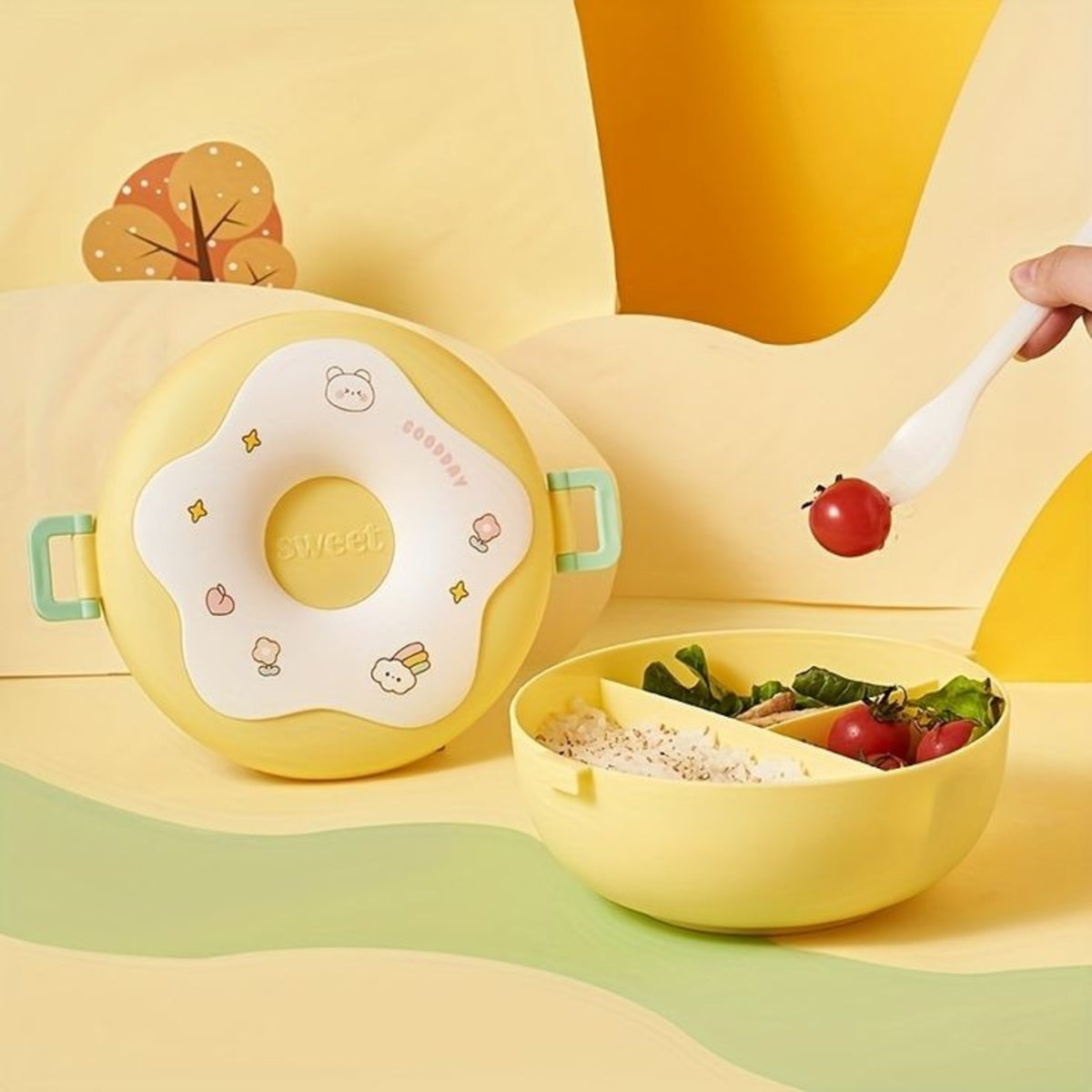 SHRINEX Donut Lunch Box