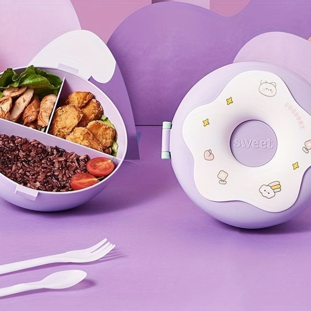 SHRINEX Donut Lunch Box