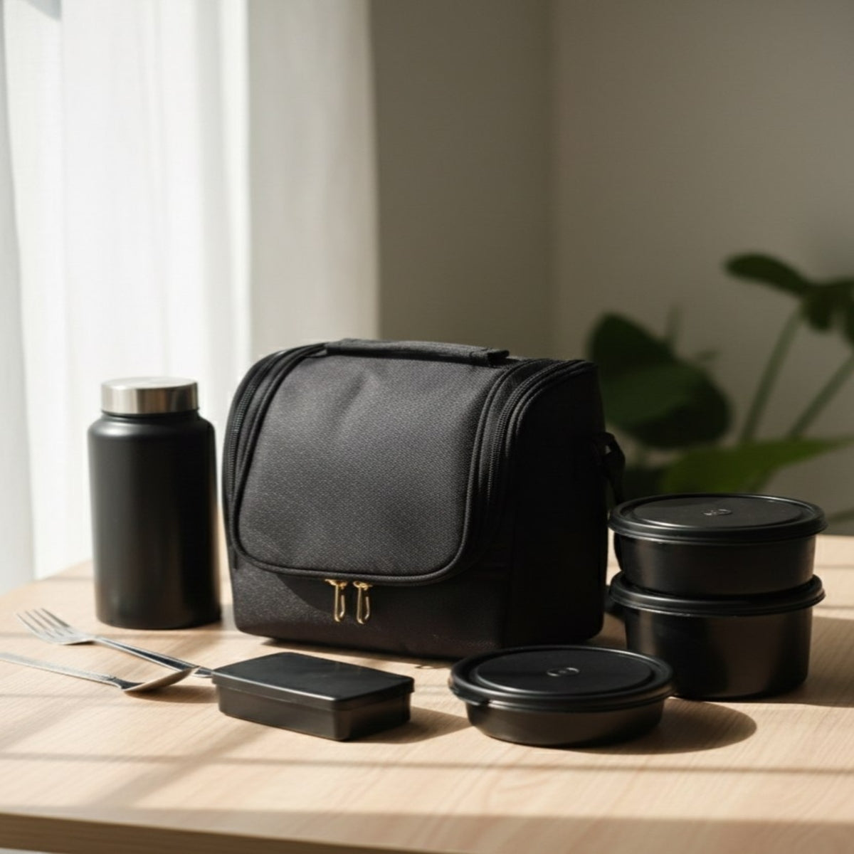 SHRINEX Food Port Stainless Steel Lunch Box Set