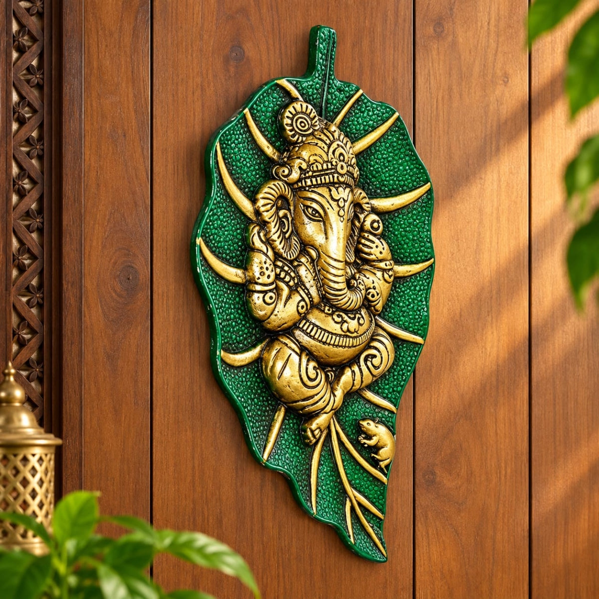 SHRINEX GREEN LEAF GANESH JI