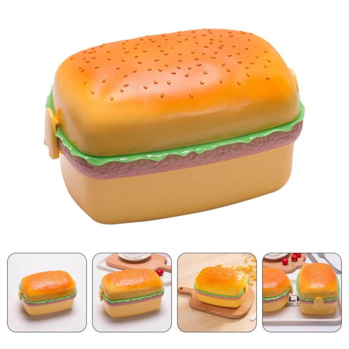 SHRINEX Hamburger Kids Lunch Box