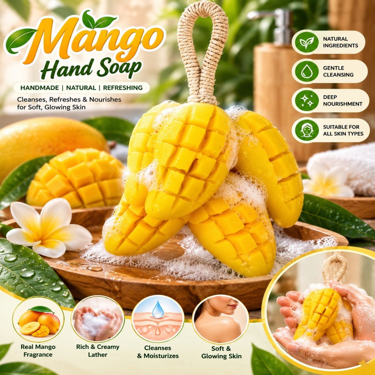 SHRINEX Mango Shape Hand Soap