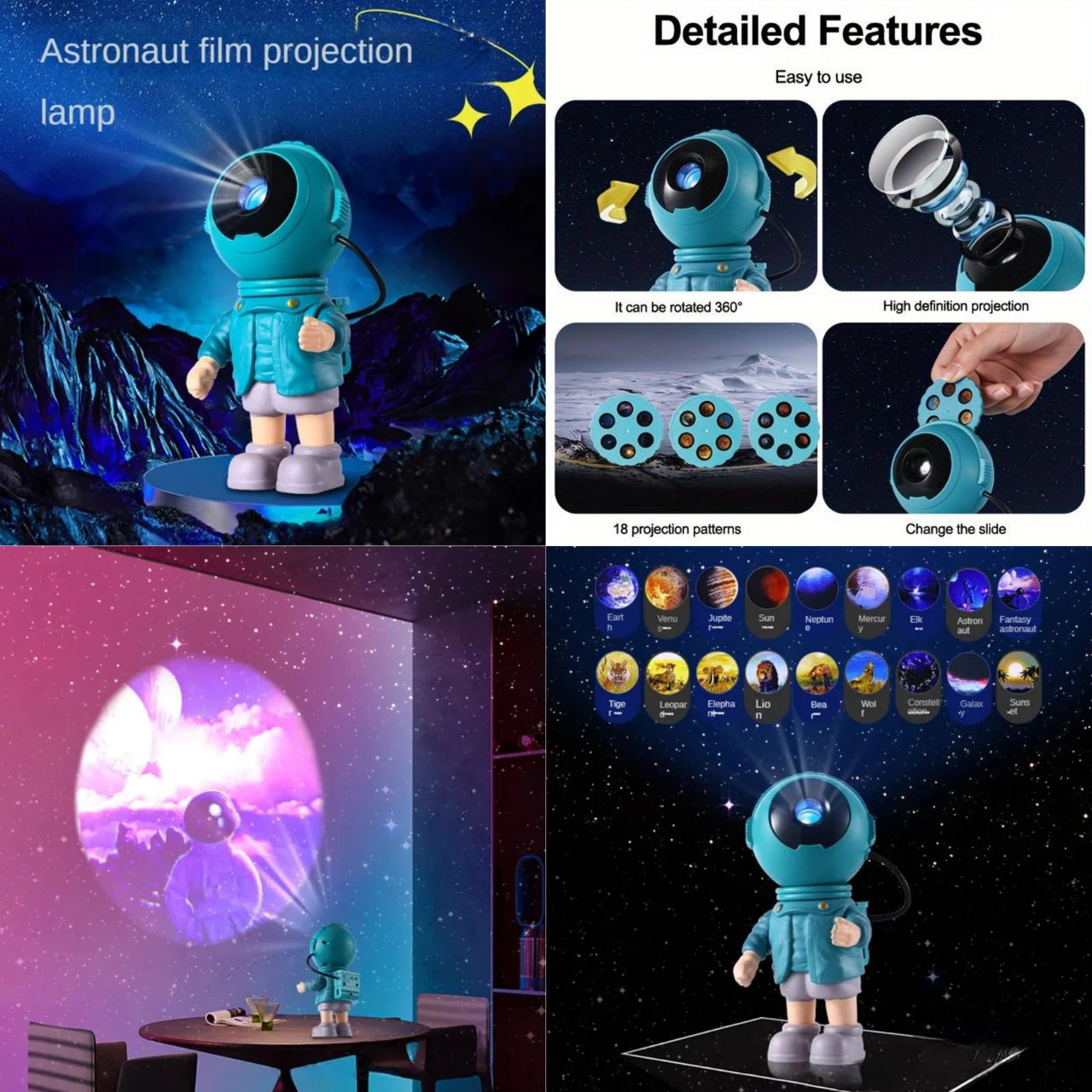16 in 1 Astronaut Projector