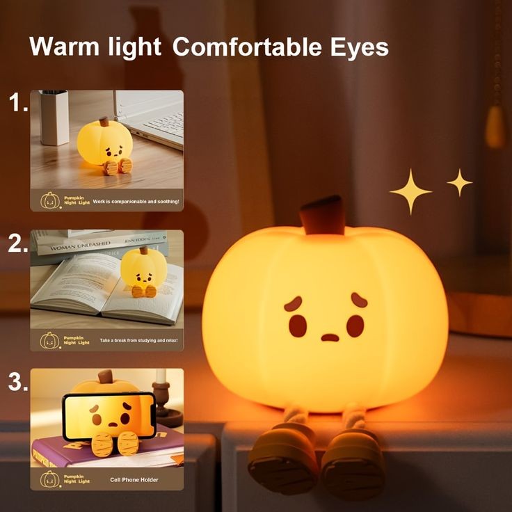 Multifunction Silicon Pumpkin Night Lamp