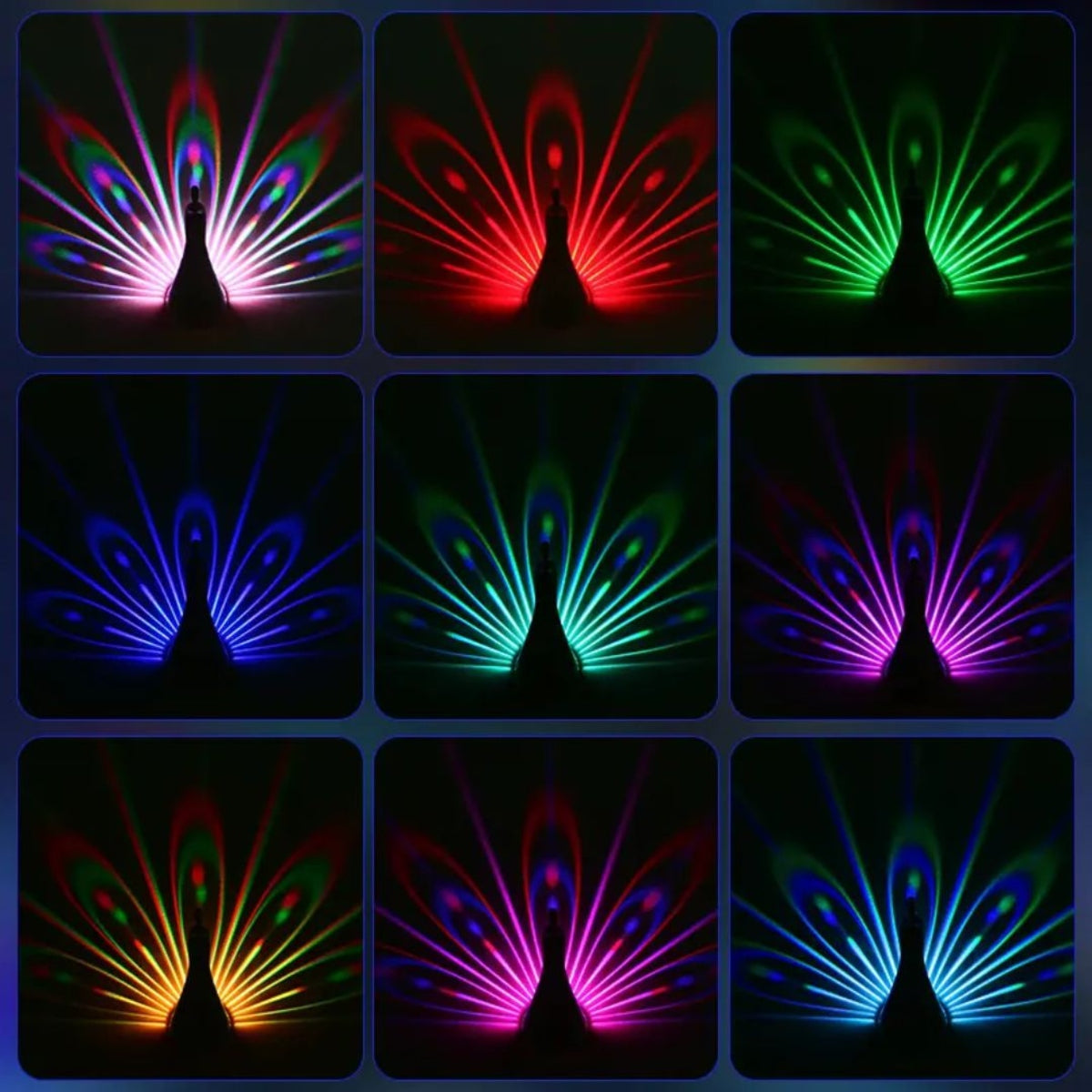 SHRINEX Peacock Projector Wireless Led Lamp