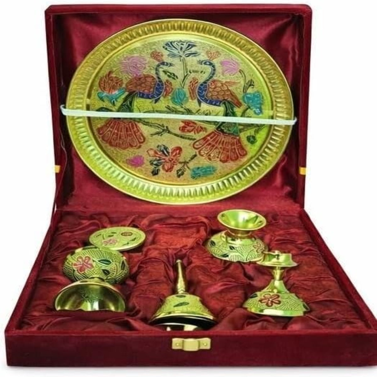 SHRINEX POOJA THALI SET 8 INCH