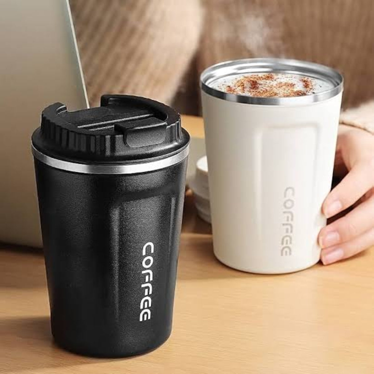 SHRINEX Stainless Steel Vacuum Coffee Mug