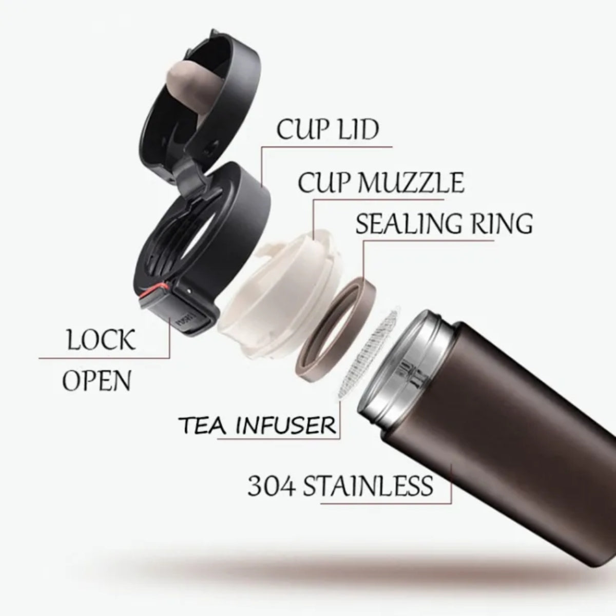SHRINEX Stainless Steel Vacuum Insulation Mug