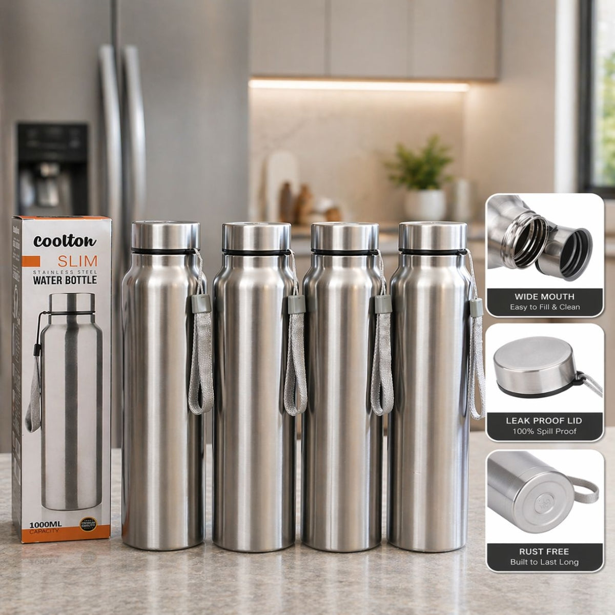 SHRINEX Steel Fridge Bottle