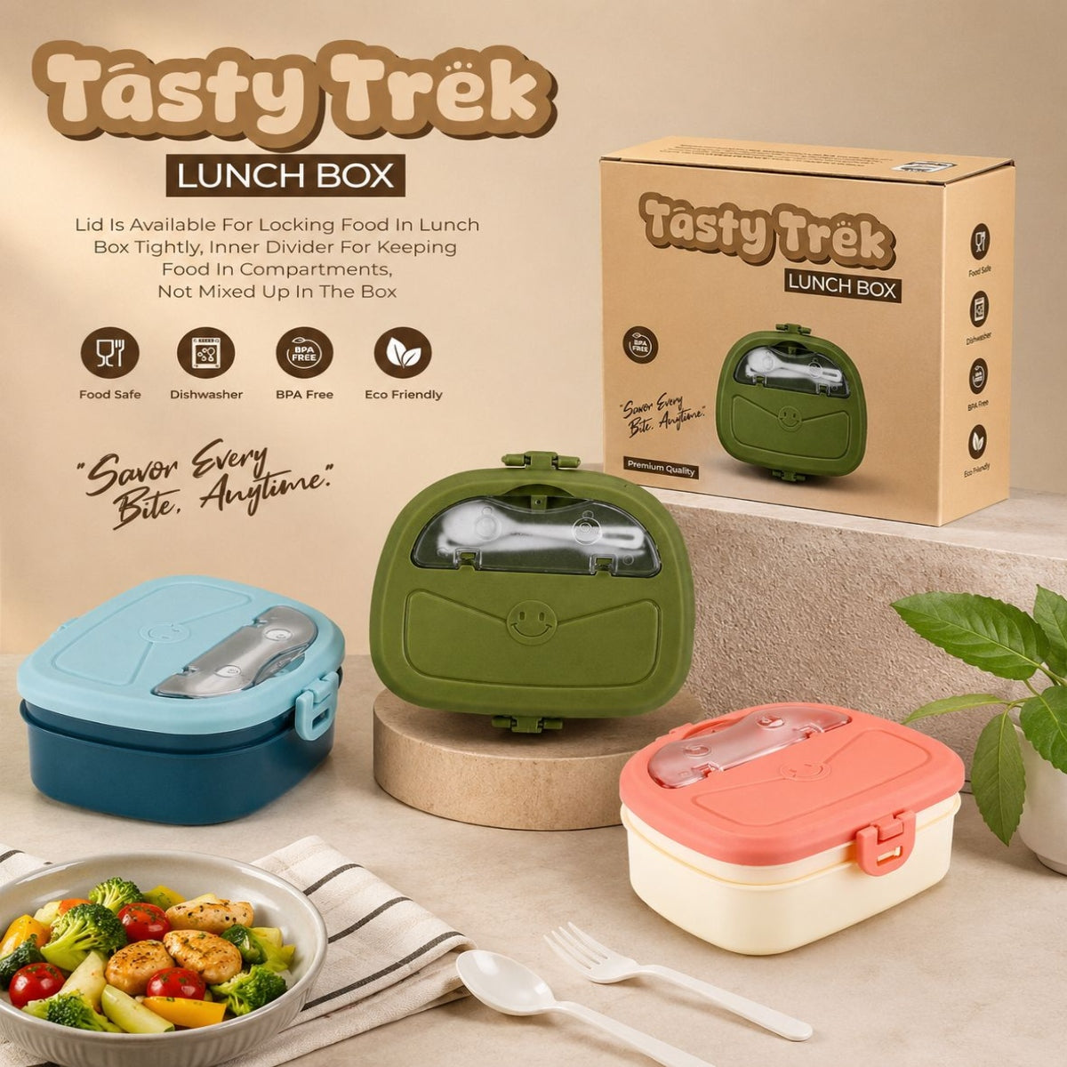 SHRINEX Tasty Track Lunch Box