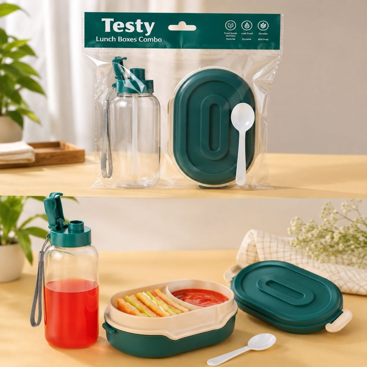 SHRINEX Testy Combo Lunch Box