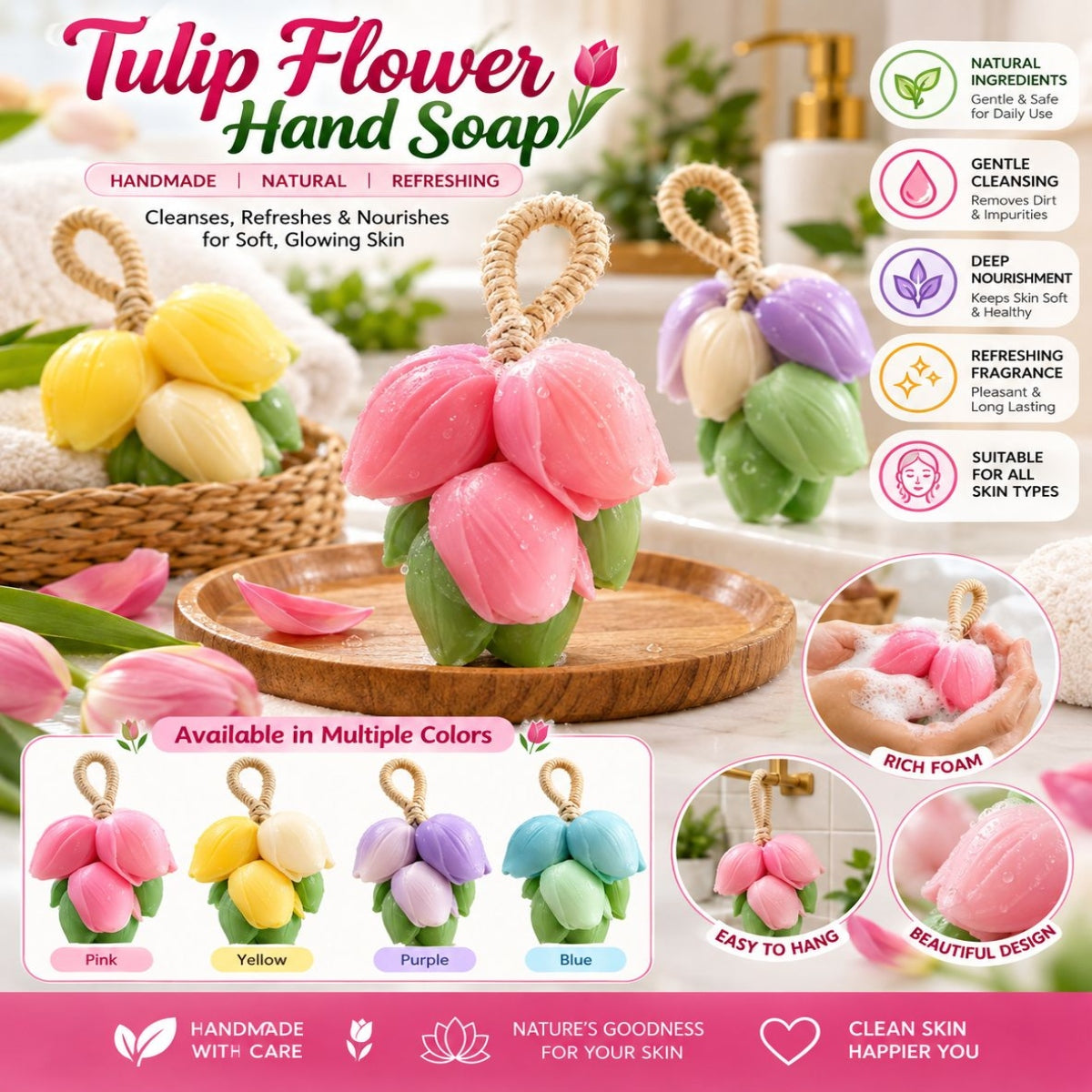SHRINEX Tulip Shape Hand Soap